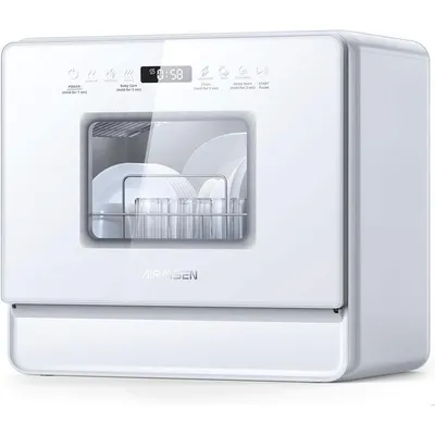AIRMSEN mini lave-vaisselle de table 7+2 programmes ultra-étroit