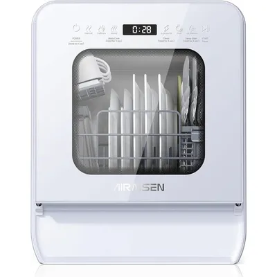 AIRMSEN mini lave-vaisselle de table 7+2 programmes ultra-étroit