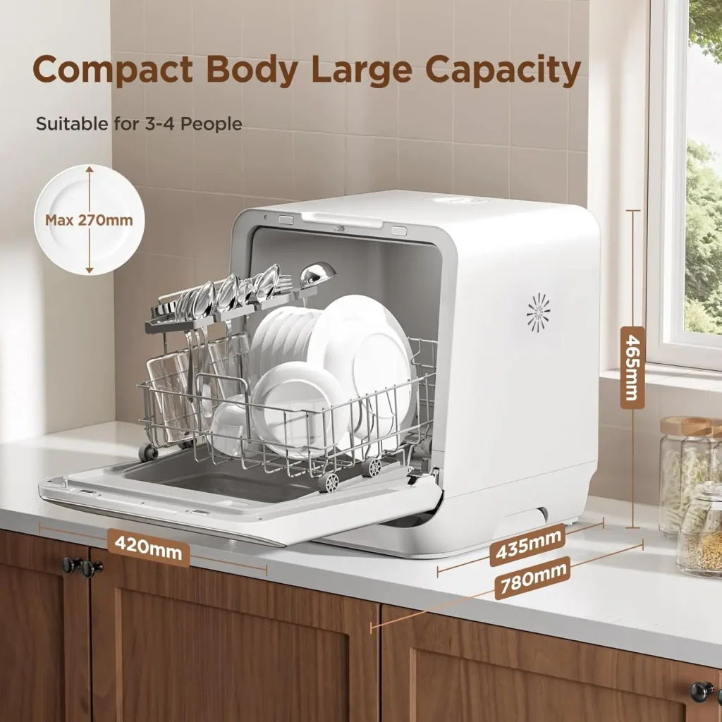 COMFEE’ lave-vaisselle de comptoir 6 programmes