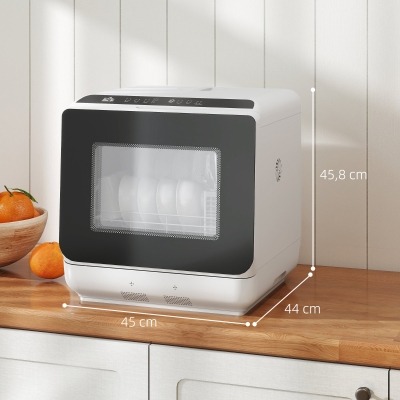 HOMCOM mini lave-vaisselle 4 couverts