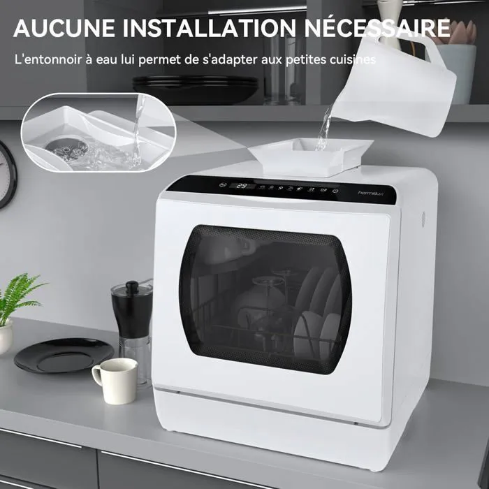 Hermitlux mini lave-vaisselle de table 43 cm